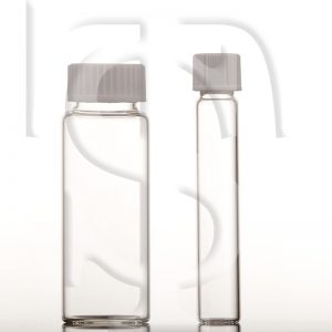 ویال های شفاف رزوه دار در ارتفاع های متفاوت