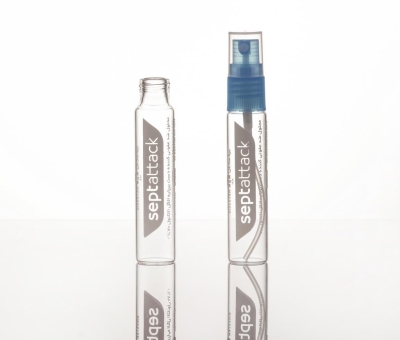 شفاگستران - نمونه چاپ روی ویال شیشه ای